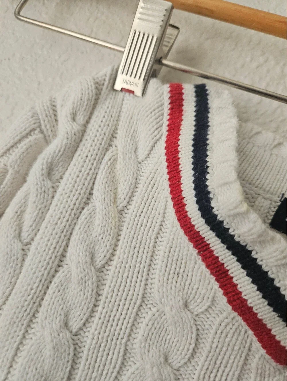 ralph lauren 100% cotton toddler v neck polo sweater, 2t